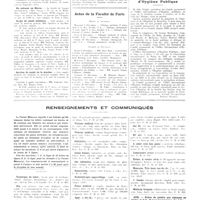 1852 - Page 1836 - Chroniques, variétés et informations. Nouvelles. Voyage en Terre Sainte / En autocar au Maroc / Corps de santé militaire / Service de santé de la marine / Actes de la Faculté de Paris / Office international d'hygiène publique / Renseignements et communiqués