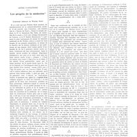 1911 - Page 1895 - Chroniques, variétés et informations. Lettre d'Angleterre. Les progrès de la médecine