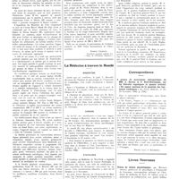 1913 - Page 1897 - Chroniques, variétés et informations. Les avions sanitaires au salon de l'aéronautique / La médecine à travers le monde. Argentine / Canada / États-Unis / Roumanie / Correspondance. A propos du mouvement thérapeutique de MM. A. Ravina et P. Noël-Deschamps, sur les extraits organiques et spasme artériel. «Un aspect nouveau de la question des hormones cardiaques» (La Presse médicale, n° 94, 23 novembre 1932, p. 1762) [Pierre Gley et Kisthinios] / Livres nouveaux. Précis de chimie physiologique, par Maurice Arthus... IIe édition revue et modernisée en collaboration avec André Arthus... (Masson et Compagnie, éditeurs)...