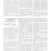 1946 - Page 1930 - Travaux originaux. Travail du service et du laboratoire de M. P. Ravaut à l'hôpital Saint-Louis. Les «levurides cutanées». Par MM. Paul Ravaut et H. Rabeau / L'ostéochondromatose articulaire. Tumeur bénigne de la synoviale. Par MM. Raymond Leibovici... et Jean Weill...