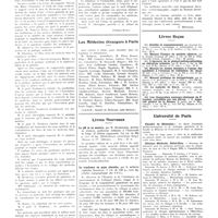 1994 - Page 1978 - Chroniques, variétés et informations. La médecine à travers le monde. Roumanie / Les médecins étrangers à Paris / Livres nouveaux. Le pH et sa mesure, par M. Huybrechts... (Bibliothèque scientifique belge) (Masson et Compagnie, éditeurs)... / Le trachome en pays alaouite, par le médecin capitaine Raganeau... (Atelier typographique des T.F.L.) / Leçons de chirurgie neurologique, par Manuel Balado... (Editions el ateneo, Buenos-Aires) [C. Ménegaux] / Livres reçus / Université de Paris. Faculté de médecine / Clinique médicale, Hôtel-Dieu