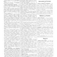 1995 - Page 1979 - Chroniques, variétés et informations. Université de Paris. Clinique médicale, Hôtel-Dieu / Clinique ophtalmologique, Hôtel-Dieu / Institut d'hydrologie et de climatologie / Ecole de puériculture / Institut du cancer / Universités de province. Faculté de médecine de Montpellier / Hôpitaux et hospices. Hôpital Saint-Louis / La création d'hôpitaux spéciaux pour les étrangers / Concours. Hospices civils de Nancy