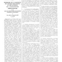 1997 - Page 1981 - Travaux originaux. (Institut d'histologie et clinique médicale B de la Faculté de médecine de Strasbourg). Recherches sur le diagnostic des troubles fonctionnels du lobe antérieur de l'hypophyse (préhypophyse) et sur certains déséquilibres endocriniens auxquels ils participent. Par Max Aron, C. Van Caulaert et J. Stahl