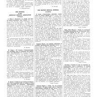 0425 - Page 213 - Brasil Medico (Rio-de-Janeiro). F. A. de Moura Campos et J. R. do Valle. Contribution à l'étude de la catatonie expérimentale provoquée par le fava tonka / The Journal of the American medical association (Chicago). L. Bloch, I. Bronstein et A. Serby. Les ulcères gastro-duodénaux chez l'enfant / W. Brody et W. Crocker. L'immunotransfusion spécifique dans le traitement des septicémies : une observation / H. Barker. L'influence sur l'oedème de l'absorption d'une proportion faible de sodium et d'une forte proportion de potassium : observations cliniques / The British medical Journal (Londres). D. Lewis. L'intoxication saturnine comme cause de l'ulcère digestif / Langdon Brown. Les glandes endocrines et quelques psychonévroses associées / Léonard Rogers et Cooke. Un cas d'anémie consécutif à la sprue ayant cédé à l'injection intraveineuse d'extrait de foie / Billig, West-Watson et Young. Le traitement de l'anémie pernicieuse par les injections intraveineuses d'extrait de foie / Davidson. L'extrait de foie en injection intramusculaire dans le traitement de l'anémie pernicieuse