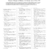 0065 - Page 33 - Février 1932. [1] Bulletin médical..., Paris... / [2] Gazette des hôpitaux..., Paris... / [3] Journal des praticiens..., Paris... / [4] Paris médical..., Paris... / [5] La Presse médicale..., Paris...