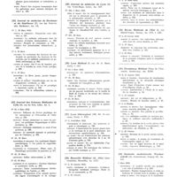 0105 - Page 53 - Mars 1933. [22] Gazette hebdomadaire des sciences médicales de Bordeaux..., Bordeaux... / [23] Journal de médecine de Bordeaux et du Sud-Ouest..., Bordeaux... / [24] Journal des sciences médicales de Lille..., Lille... / [25] Journal de médecine de Lyon..., Lyon... / [26] Lyon médical..., Lyon... / [27] Lyon chirurgical..., Paris... / [28] Marseille médical..., Marseille... / [29] Montpellier médical..., Montpellier... / [30] Revue médicale de l'Est..., Nancy... / [31] Strasbourg médical..., Strasbourg... / [32] Deutsche medizinische Wochenschrift..., Leipzig...