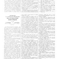 0008 - Page 4 - Travaux originaux. Nouvelle technique posologique pour le traitement aurique de la tuberculose pulmonaire. Par le prof. G.-F. Capuani... Bibliographie / Contribution à la physiologie thérapeutique des intoxications barbituriques. Par MM. R. Massière... et G. Beaumont...