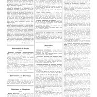 0043 - Page 39 - Chroniques, variétés et informations. Livres nouveaux. L'endométriose. Recherches cliniques, pathogéniques et expérimentales, spécialement en ce qui concerne l'endométriome des cicatrices de laparotomie, par H. F. Harbitz... (Kirstes Boktrykheri), Oslo. 1934 [P. Moulonguet] / Université de Paris. Questions d'actualité anatomo-pathologique / Universités de province. Université de Lille / Hôpitaux et hospices. Hôpital Saint-Louis / Hôpital Saint-Michel / Asiles publics d'aliénés / Créations d'hôpitaux et hospices / Nouvelles. Distinctions honorifiques / Association française des femmes médecins / Assemblée française de médecine générale / Prix médical du Rotary français / Société de prophylaxie criminelle / IVe Congrès international des hôpitaux, à Rome
