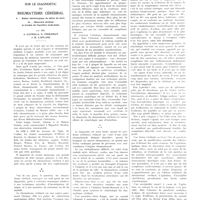 0045 - Page 41 - Travaux originaux. Sur le diagnostic du rhumatisme cérébral. I. Valeur séméiologique du délire de mort. II. Désordre cérébral et trouble de l'équilibre acide-base. Par MM. J. Cathala, E. Friedman et R. Laplane