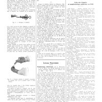0059 - Page 55 - Chroniques, variétés et informations. Appareils nouveaux. Emanothérapie localisée sous un volume minimum par injection de radon / La médecine à travers le monde. Grèce / Livres nouveaux. Propédeutique obstétricale, par L. Devraigne... (Masson et Compagnie, éditeurs). Paris, 1934... [Henri Vignes] / Listes des congrès et manifestations médicales en 1935