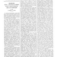0067 - Page 63 - Travaux originaux. Intoxication chronique par les composés du manganèse parkinsonisme manganique. Par MM. Louis Lyon-Caen et André Jude. Bibliographie / Recherches sur l'hypoglycémie post-insulinique chez les diabétiques. Par MM. J. Penson et J. Wohl