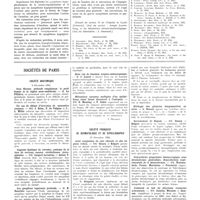 0069 - Page 65 - Travaux originaux. Recherches sur l'hypoglycémie post-insulinique chez les diabétiques. Par MM. J. Penson et J. Wohl / Bibliographie / Sociétés de Paris. Société anatomique. 6 décembre 1934 / Société française de dermatologie et de syphiligraphie. 13 décembre 1934