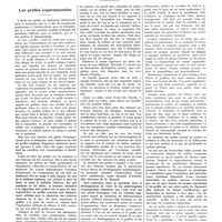 0077 - Page 73 - Chroniques, variétés et informations. Les greffes expérimentales