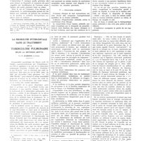 0106 - Page 102 - Travaux originaux. La valeur séméiologique de l'hypertension artérielle dans les traumatismes crâniens Par MM. Pierre Wertheimer et Philippe Frieh... / La neurolyse intercostale dans le traitement de la tuberculose pulmonaire selon la méthode Leotta. Par F. Rabboni...