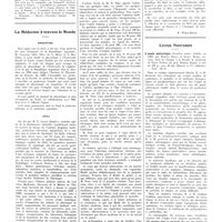 0201 - Page 197 - Chroniques, variétés et informations. La défense contre le gaz / La médecine à travers le monde. Argentine / Chili / Tuberculose et prémunition. A propos de l'article de M. Pons (La Presse Médecine, 19 décembre 1937) [B. Weill-Hall] / Livres nouveaux. L'année pédiatrique. Première année. Publiée en 1934, par Robert Broca et Julien Marie... Préface du prof. Robert Debré... (Masson et Compagnie, éditeurs)...