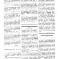 0240 - Page 236 - Chroniques, variétés et informations. Recherches sur l'effort musculaire intense [J. Couturat] / Standardisation des vitamines [J. Couturat] / Société française d'histoire de la médecine. 1er décembre 1934 / Intérêts professionnels