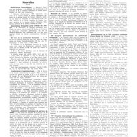 0243 - Page 239 - Chroniques, variétés et informations. Université de Paris. Bureaux municipaux d'hygiène de Saint-Germain-en-Laye et Rueil-Malmaison / Nouvelles. Distinctions honorifiques / Association française pour l'étude du cancer / IXe bal de la médecine française / Conférences d'ophtalmologie / Inspection générale technique du service de santé / Médaille de Jenner / IIIe Congrès international de pathologie comparée / IVe Congrès international de pédiatrie / Dédoublement de la XXe croisière médicale Franco-belge de Pâques 1935 / Vacances de Pâques sur la Côte d'Azur