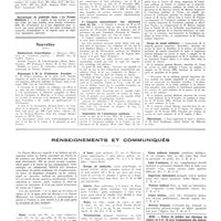 0260 - Page 256 - Chroniques, variétés et informations. Concours. Internat / Nouvelles. Distinctions honorifiques / Hommage à M. le Professeur Pouchet / Association pour le développement des relations médicales (A.D.R.M.) / Comité national d'hygiène dentaire / Ier Congrès international des médecins amis du vin / Inspection de l'assistance publique / Corps de santé militaire / Nécrologie / Renseignements et communiqués
