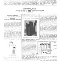 0298 - Page 294 - Theobald Smith (1859-1934) [Nécrologie] [F. Mesnil] / Chroniques, variétés et informations. Directives pratiques pour l'organisation d'un abri sanitaire contre les agressions aériennes