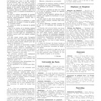 0299 - Page 295 - Chroniques, variétés et informations. Directive pratiques pour l'organisation d'un abri sanitaire contre les agressions aériennes / Université de Paris. Faculté de médecine / Anatomie / Anatomie descriptive / Obstétrique / Pathologie expérimentale et comparé / Universités de province. Faculté de médecine de Montpellier / Hôpitaux et hospices. Médecins des hôpitaux / Médecin des hôpitaux / Chirurgien des hôpitaux / Concours. Internat / Nouvelles. Distinctions honorifiques / Association internationale de prophylaxie de la cécité