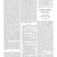 0343 - Page 339 - Travaux originaux. Le problème des «cracheurs sains» de bacilles de Koch. Interprétations et hypothèses. Par F. Meersseman... / Bibliographie / L'ulcère duodénal maladie de famille. Six cas dans une famille. Par MM. Edward L. Turner..., et Albert G. Lattuf