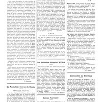 0378 - Page 374 - Chroniques, variétés et informations. La maternité Adolphe Pinard / La médecine à travers le monde. République Argentine / U. R. S. S / Les médecins étrangers à Paris / Livres Nouveaux. Les maladies du coeur et des vaisseaux, par C. Lian et A. Finot... (Larousse, éditeur), Paris... / Médicus 1935, Guide-Annuaire du Corps Médical Français... (Amédée Legrand, éditeur)... / Les tumeurs des mâchoires d'origine dentaire, par Houpert et Friez... chez Vigot frères [Ch. Ruppe] / Universités de province. Faculté de médecine de Bordeaux / Ecole de médecine de Limoges
