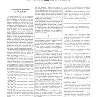 0447 - Page 443 - Chroniques, variétés et informations. L'assemblée générale de l'A.D.R.M / L'organisation de la médecine. Maroc