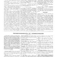 0492 - Page 488 - Chroniques, variétés et informations. Nouvelles. Corps de santé des troupes coloniales / Actes des facultés. Paris / Toulouse / Renseignements et communiqués