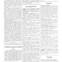 0523 - Page 519 - Chroniques, variétés et informations. La question des médecins étrangers en France / La médecine à travers le monde. Belgique / Russie / Université de Paris. Clinique médicale propédentique (Hôpital Broussais) / Laboratoire de parasitologie / Hôpitaux et hospices. Asiles publics d'aliénés / Concours. Médecins des hôpitaux / Chirurgiens des hôpitaux / Electroradiologistes des hôpitaux / Hospices civils de Rouen / Nouvelles. Institut des Hautes Etudes Chinoises