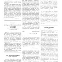 0545 - Page 541 - Variétés et informations. Intérêts professionnels / Association pour le développement des relations médicales avec l'étranger (A. D. R. M). Séance du conseil d'administration du mardi 19 mars 1935 / Les médecins étrangers et le parlement [Maurice Mordagne] / La médecine à travers le monde. Australie / Russie / Livres nouveaux. Nouvelles lettres à un médecin praticien sur la dermatologie et la vénéréologie, par Clément Simon... (Masson et Compagnie, éditeurs)...