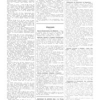 0547 - Page 543 - Variétés et informations. Hôpitaux et hospices. Hôpital Tenon / Conférences de physiologie et de pathologie vocales / Concours. Electro-radiologistes des hôpitaux / Médecins adjoints à l'hospice Paul-Brousse / Bureau municipal d'hygiène d'Auxerre / Nouvelles. Distinctions honorifiques / Célébration du centenaire de Dupuytren / Bourses d'études à l'Institut «Carlo Forlanini», à Rome / Commission de classement des médecins, invalides de guerre