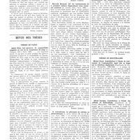 0594 - Page 590 - Sociétés étrangères. Société clinique des hôpitaux de Bruxelles. 9 mars 1935 / Revue des thèses. Thèses de Paris. André Pâris. Les épreuves de compatibilité sanguine en vue de la transfusion du sang (Le François, éditeurs), Paris, 1934 [Robert Clément] / Marcelle Barnaud. Sur les vomissements de la première enfance disparaissant dans certaines positions (L. Arnette, édit.), Paris, 1934 [Robert Clément] / R. Löwenbraun. Le gluconate de calcium en phtisiothérapie (C. Serre, éditeur...), Paris, 1934 [A. Ravina] / Thèse de Bordeaux. Jacques Dubarry. Etude sur la réaction de sédimentation des hématies en clinique. Bordeaux, 1934 [A. Escalier] / Thèses de Montpellier. Michel Ferré. Contribution à l'étude du traitement de l'ostéomyélite aiguë des os longs par la résection diaphysaire (Imprimerie du Progrès), Montpellier, 1934-1935 [André Guibal] / Alfred Jourdan. Contribution à l'étude de cellules de Kultschitzky (Imprimerie de la Presse), Montpellier, 1933-1934 [H. Viallefont]
