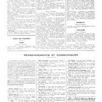 0604 - Page 600 - Chroniques, variétés et informations. Nouvelles. Fédération nationale des médecins du front / Ligue française contre le rhumatisme / Nécrologie / Actes de la facultés. Paris / Bordeaux / Toulouse / Renseignements et communiqués