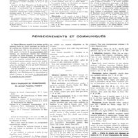 0644 - Page 640 - Chroniques, variétés et informations. Nouvelles. Xe Congrès international d'histoire de la médecine / Congrès des médecins aliénistes et neurologistes de France et des pays de langue française / Nécrologie / Actes des facultés. Alger / Renseignements et communiqués