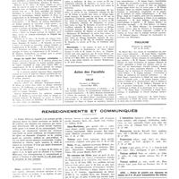 0668 - Page 664 - Chroniques, variétés et informations. Nouvelles. Corps de santé militaire / Corps de santé de la marine / Corps de santé des troupes coloniales / Nécrologie / Actes des facultés. Lille / Toulouse / Renseignements et communiqués