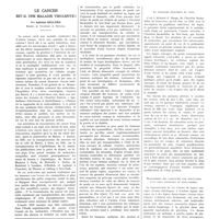 0741 - Page 737 - Travaux originaux. Le cancer est-il une maladie virulente ? Par Antoine Béclère...