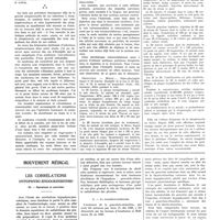 0761 - Page 757 - Travaux originaux. Le traitement des affections streptococciques graves du poumon et de la plèvre par le sérum de H. Vincent avec remarques sur la gravité spéciale des streptococcies en Grèce. Par E. Manoussakis... / Mouvement médical. Les corrélations hypophyso-endocriniennes. VI. Hypophyse et pancréas