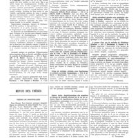 0770 - Page 766 - Sociétés de province. Société d'oto-neuro-ophtalmologie de Strasbourg. 24 mars 1935 / Revue des thèses. Thèses de Montpellier. Jean Cause. Les tumeurs osseuses dysgénétiques ou ostéomes du sinus frontal (Bosc frères, édit.-imp., Lyon). Montpellier, 1934) [H. Viallefont] / Robert Lafon. Angiodynamique des membres et lésions du système nerveux de la vie de relation. Essai de classification clinique et de systématisation anatomique (Imprimerie Mari Lavil), Montpellier, 1934 [H. Viallefont]