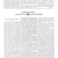 0838 - Page 834 - Nécrologie. Éduard Jeanselme (1858-1935) [A. Sézary] / Chroniques, variétés et informations. Le rôle social du médecin