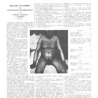 0845 - Page 841 - Travaux originaux. Maladie de Cushing avec paraplégie spasmodique. Par MM. G. Giraud, J. Margarot et P. Rimbaud...