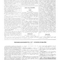 0860 - Page 856 - Chroniques, variétés et informations. Nouvelles. Journées prophylactiques de Bordeaux / Prix de médecine navale / Corps de santé militaire / Actes des facultés. Paris / Bordeaux / Marseille / Toulouse / Renseignements et communiqués