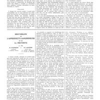 0881 - Page 877 - Travaux originaux. Bronchectasie et thrombose de l'artère bronchique. Par MM. P. Ameuille et J.-M. Lemoine / Sérothérapie de l'appendicite gangreneuse et de la péritonite. Par MM. M. Weinberg... et M. Laquière...