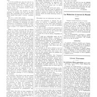 0914 - Page 910 - Chroniques, variétés et informations. Place de la chirurgie dans l'ordre de la vie / La médecine à travers le monde. Brésil / Honduras / Livres nouveaux. Les syndromes hépato-endocriniens, par le prof. Parturier... (Vigot, éditeur), Paris...