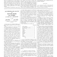 0988 - Page 980 - Travaux originaux. Parathyroïdectomie et rhumatismes chroniques. Par MM. L. Bérard, H. Thiers et M. Henry... / Bibliographie / Les hémorragies graves par rupture isolée de l'hymen au cours de la défloration. Par MM. André Binet... et Max Tieger...
