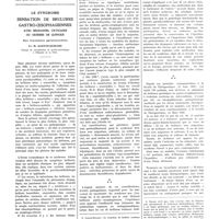 0995 - Page 987 - Travaux originaux. L'encéphalite psychosique aiguë puerpérale. Par MM. L. Marchand, A. Courtois et P. Sivadon / Le syndrome sensation de brûlures gastro-oesophagiennes avec migraines, urticaire ou oedèmes de Quincke. Son traitement parathyroïdien. Par M. Gaston-Durand...