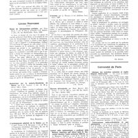 1006 - Page 998 - Chroniques, variétés et informations. La médecine à travers le monde. Espagne / Livres nouveaux. Précis de thérapeutique pratique, par Paul Blum... (Librairie J.-B. Baillière et fils)..., Paris, 1935 [A. Ravina] / Recherches sur la malaria-floculation de Henry, par P.-R. Lacour... (Doin, éditeur), Paris [Paul Hauduroy] / L'actinomycose génitale de la femme, par M. le prof. Daniel et M. Mavrodin... (L'Expansion Scientifique Française)... [Henri Vignes] / L'orateur, par A. Wicart... (Editions Vox), Paris, 1935 [J.-L. Faure] / Narcose chirurgicale, par Hans Killian... (Springer, édit.), Berlin, 1934 [J. Sénèque] / Lézioni sulla epidemiologia e profilassi della malaria, impartite agli allievi della R. Università l'anno scolastico 1933-34, par A. Missiroli. Publicate a cura di R. Aureli, bibliotecaria... (Armani et Courrier), Rome... [Ch. Joyeux] / Université de Paris. Clinique des maladies cutanés et syphilitiques, Saint-Louis / Tuberculose ostéo-articulaires et ganglionnaires
