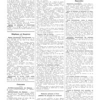 1007 - Page 999 - Chroniques, variétés et informations. Université de Paris. Tuberculose ostéo-articulaires et ganglionnaires / Diplôme de radiologie et d'électrologie médicales / Hôpitaux et hospices. Hôpital psychiatrique Henri-Rousselle / Médecin-chef de service d'asile public d'aliénés / Concours. Oto-Rhino-Laryngologiste des hôpitaux / Ophtalmologistes des hôpitaux / Clinicat / Hospices civils de Rennes / Infirmières de l'assistance publique / Médecins présents à Paris pendant les périodes de vacances / Nouvelles. Distinctions honorifiques / Ecole de médecine et pharmacie de l'Indo-Chine / Union internationale entre la tuberculose / Association internationale des médecins radiesthésistes / IIIe croisière des professions libérales françaises / Les grandes journées d'Auvergne / Voyage au Danemark avec excursion en Suède