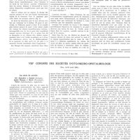 1097 - Page 1087 - Travaux originaux. Répartition et évolution de la vitamine C dans l'organisme. Notions de carence, précarence et déficience chimique, par MM. A. Giroud et C.-P. Leblond / VIIIe congrès des sociétés d'oto-neuro-ophtalmologie (Nice, 14-18 avril 1935). Les abcès du cervelet