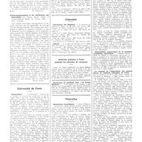 1110 - Page 1102 - Chroniques, variétés et informations. Livres nouveaux. Die parasagittalen meningeome (Les meningiomes parasagittaux), par Olivecrona... (George Thième, éditeur), Leipzig, 1934 [H. Schaeffer] / Ernährungsbehandlung in der gynäkologie und geburtshilfe, par Albert Bauer (Urban et Schwarzenberg), Berlin et Vienne, 1934... [Henri Vignes] / Université de Paris. Puériculture / Hôpitaux et hospices. Cours pratique de thérapeutique dermatologique / Concours. Chirurgiens des hôpitaux / Clinicat / Médecins présents à Paris pendant les périodes de vacances / Nouvelles. Distinctions honorifiques / Cinquantième anniversaire de la première vaccination antirabique / Le banquet de l'association des anciens élèves de l'Institut d'hygiène de Paris / Une société médicale des accidents du travail à Marseille