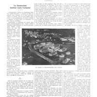 1141 - Page 1133 - Chroniques, variétés et informations. Le Sanatorium Institut Carlo Forlanini
